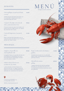 Ejemplo de carta de restaurante digital con código QR para pedidos online.